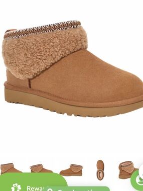UGG Classic Ultra Mini Maxi Curly Size 7